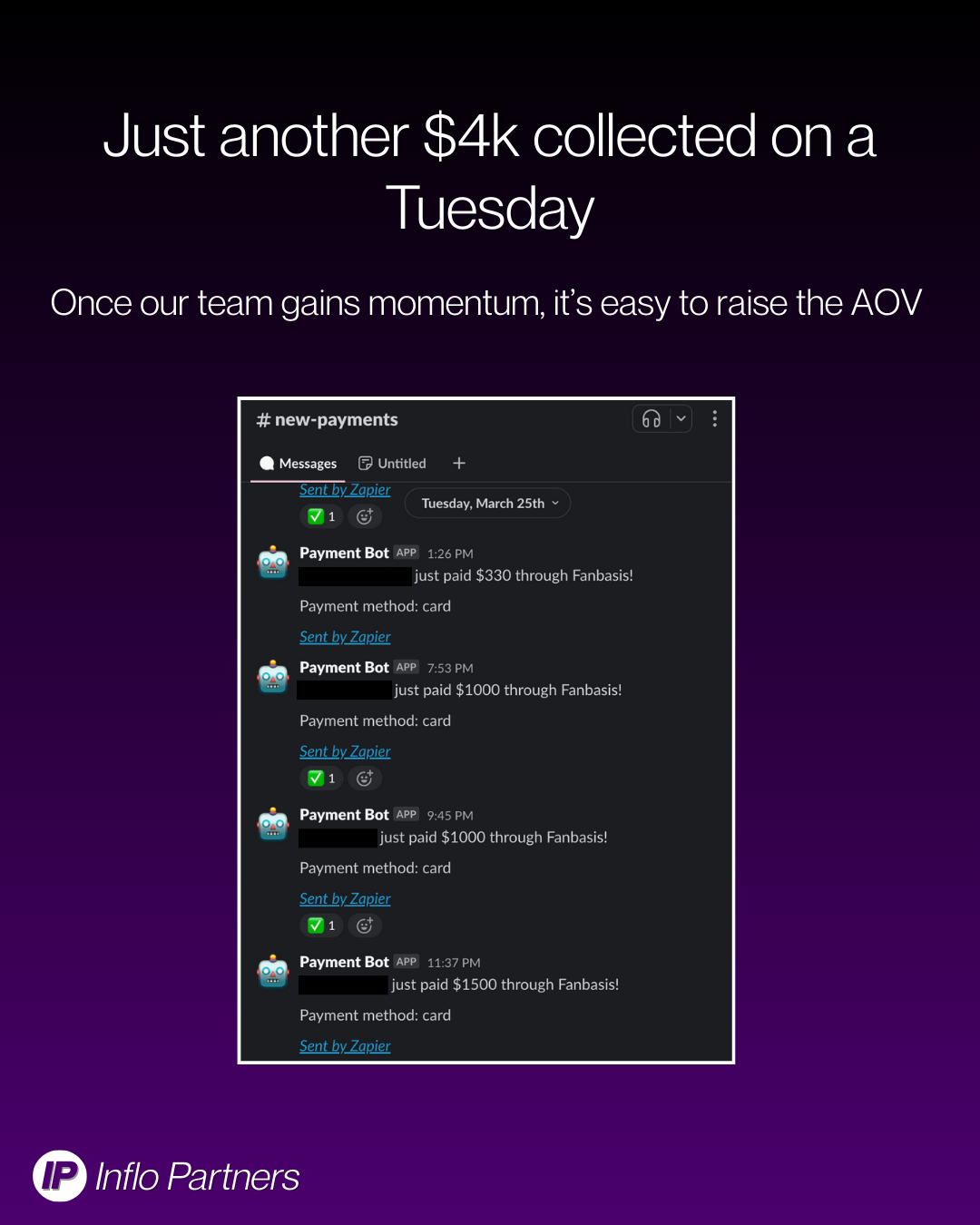 $4k collected on a Tuesday